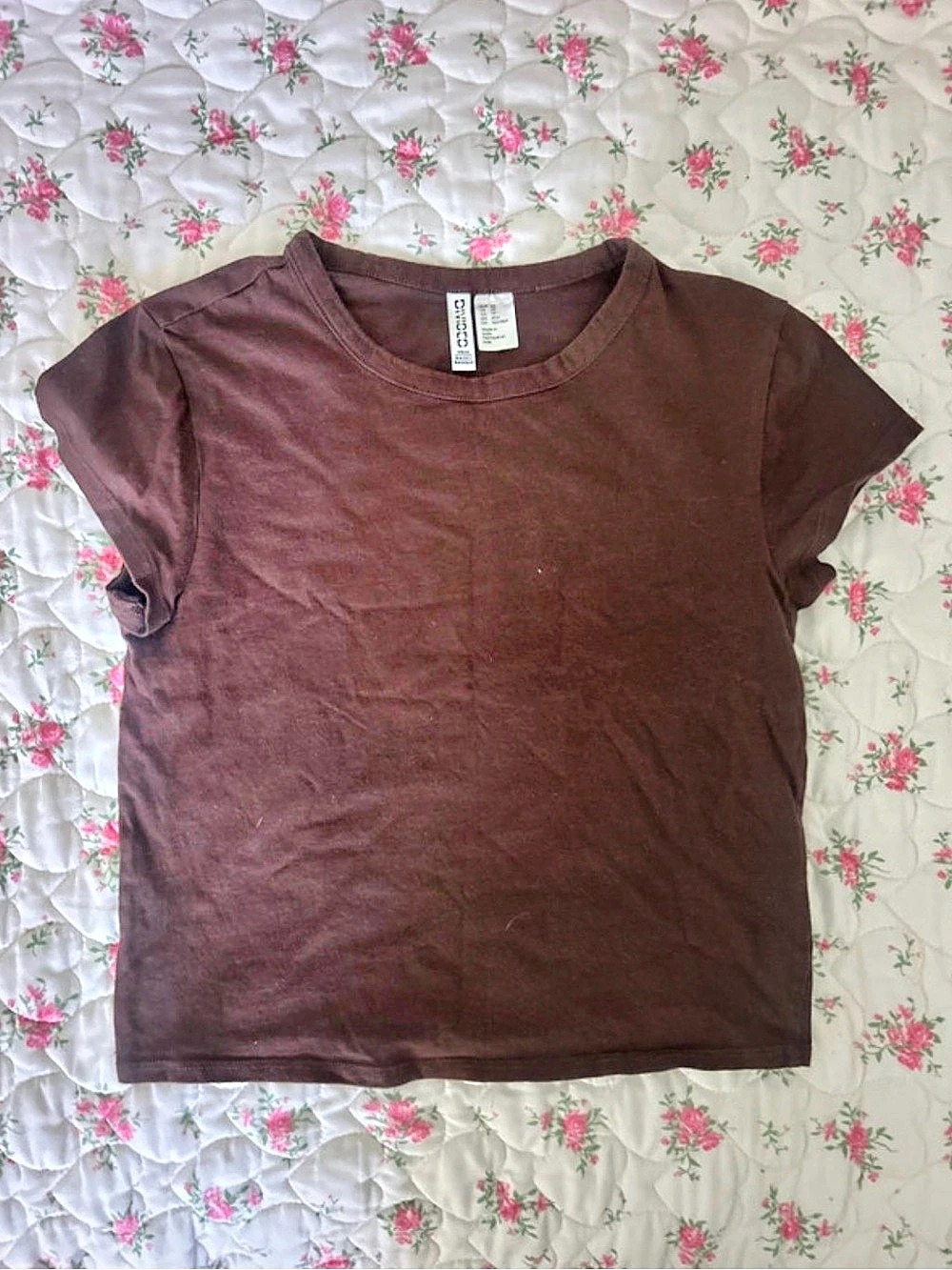 H&M Brown Short Sleeve Tee Size XS